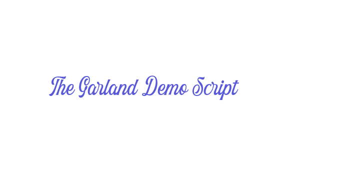 The Garland Demo Script Font Download