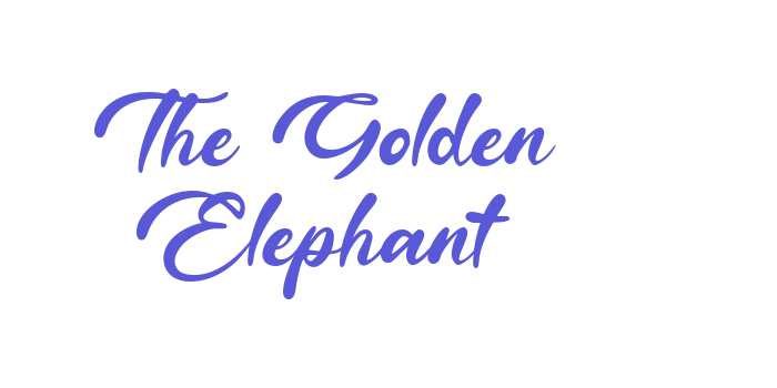 The Golden Elephant Font