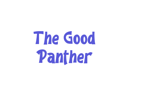 The Good Panther Font