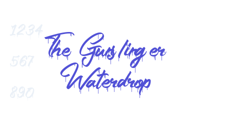 The Gunslinger Waterdrop-font-download