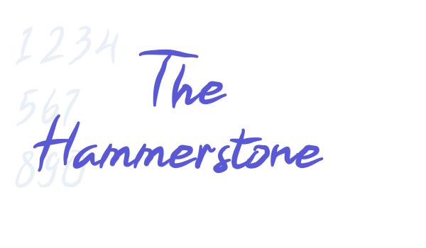 The Hammerstone font free