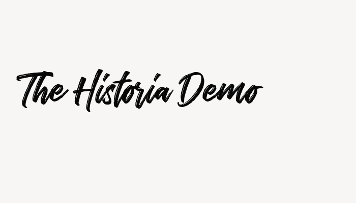 The Historia Demo font download