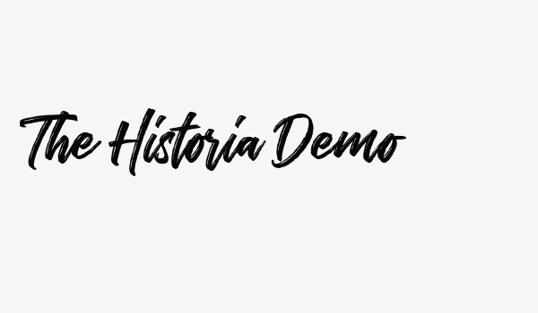 The Historia Demo Font