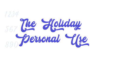 The Holiday – Personal Use-font-download
