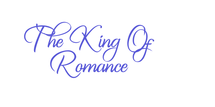 The King Of Romance Font Download