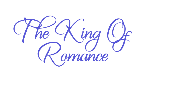 The King Of Romance Font