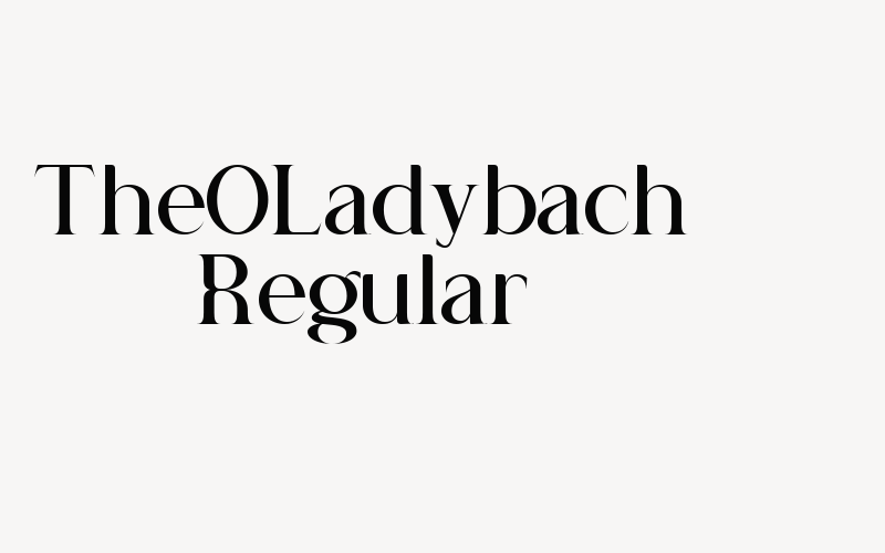 The Ladybach Regular Font