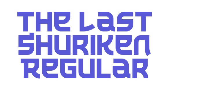 The Last Shuriken Regular Font Download