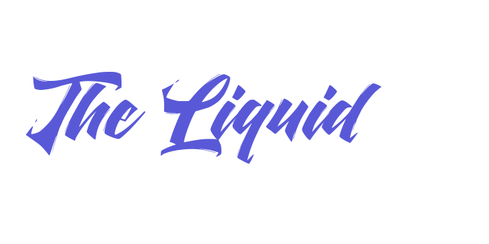 The Liquid Font