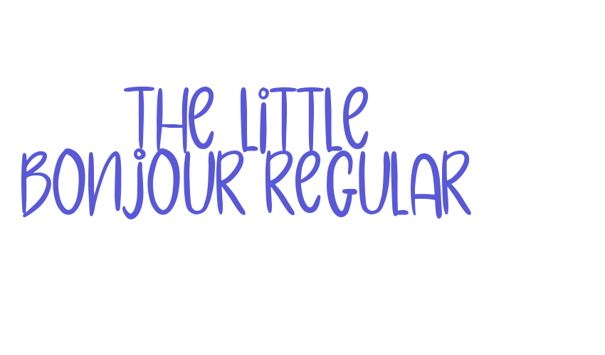 The Little Bonjour Regular Font