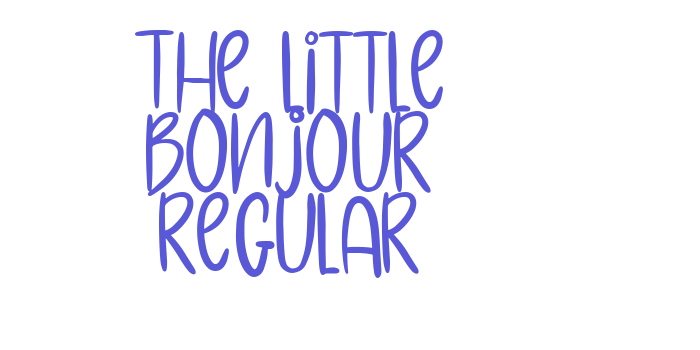 The Little Bonjour Regular Font Download