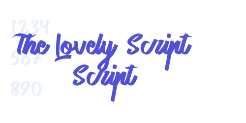 The Lovely Script Script-font-download