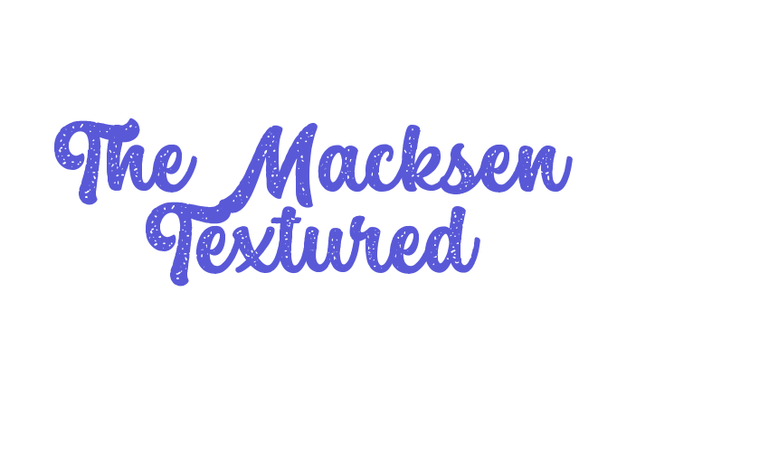 The Macksen Textured Font