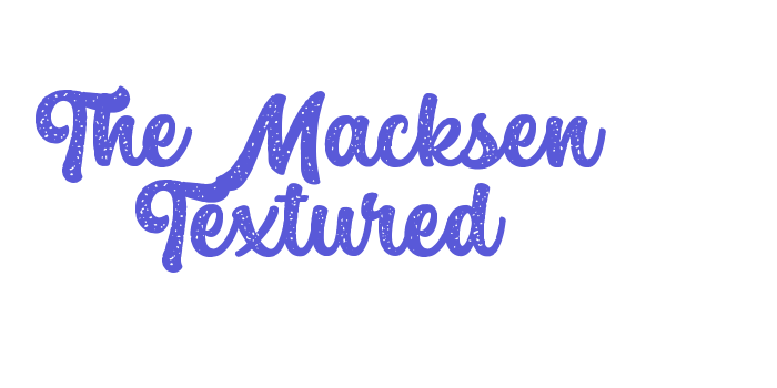 The Macksen Textured Font Download