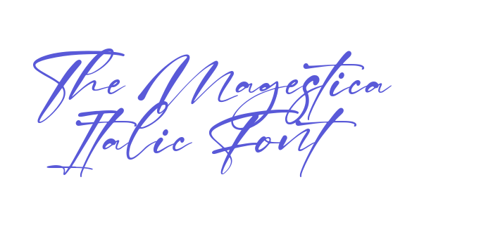 The Magestica Italic Font Font Download