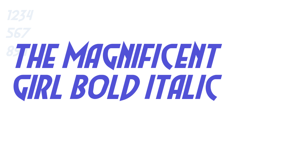 The Magnificent Girl Bold Italic-font-download