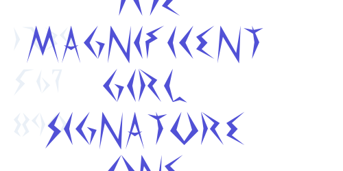 The Magnificent Girl Signature One-font-download