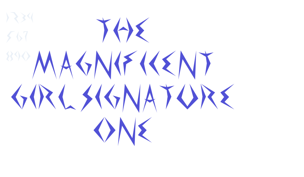 The Magnificent Girl Signature One-font-download