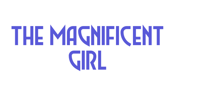 The Magnificent Girl Font Download