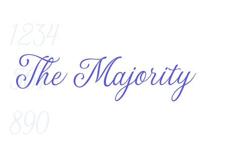 The Majority Font