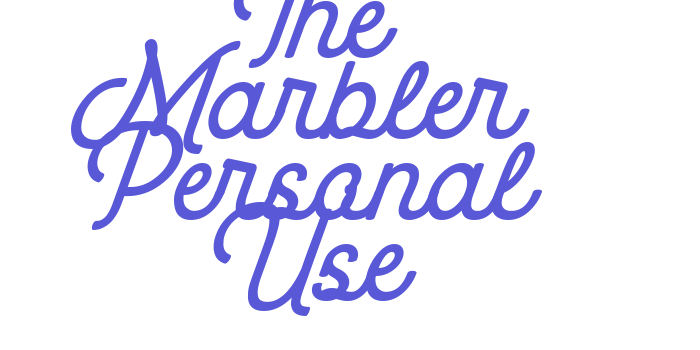 The Marbler Personal Use Font Download