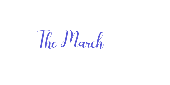 The March Font Download