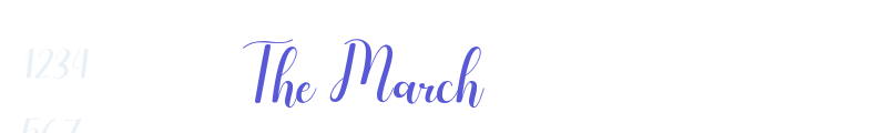 The March font download