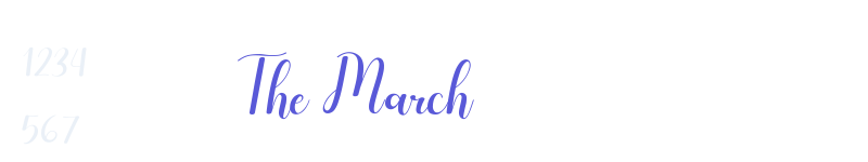 The March-related font