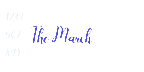 The March-font-download