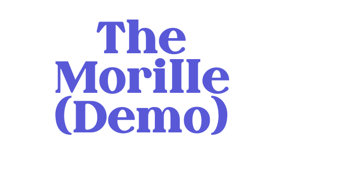 The Morille (Demo) Font Download