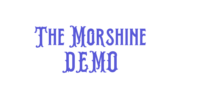 The Morshine DEMO Font Download