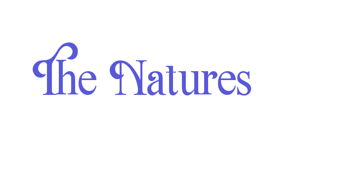 The Natures Font