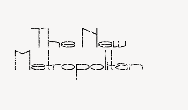 The New Metropolitan Font