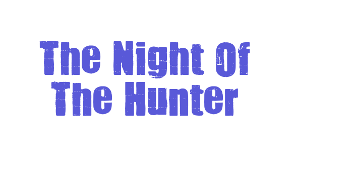 The Night Of The Hunter Font Download