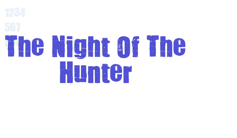 The Night Of The Hunter-font-download