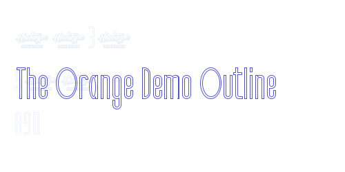 The Orange Demo Outline-font-download