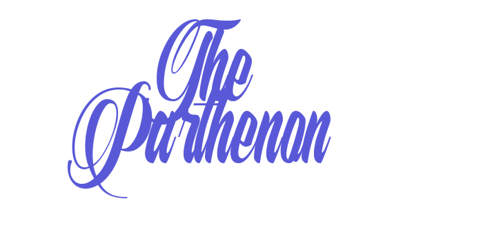 The Parthenon Font