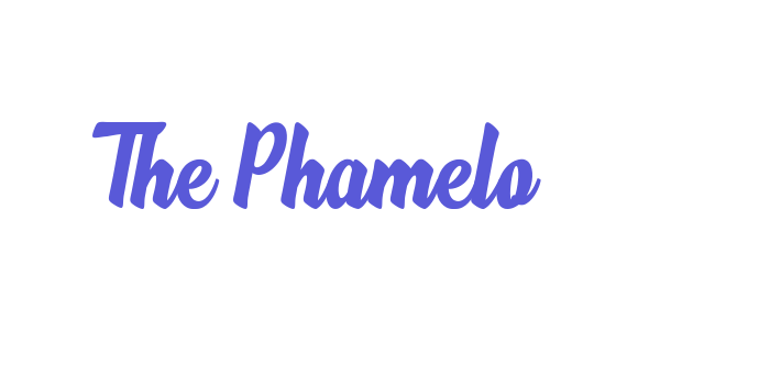 The Phamelo Font Download