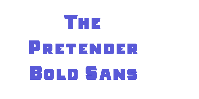 The Pretender Bold Sans Font