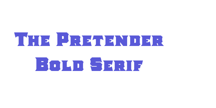 The Pretender Bold Serif Font Download