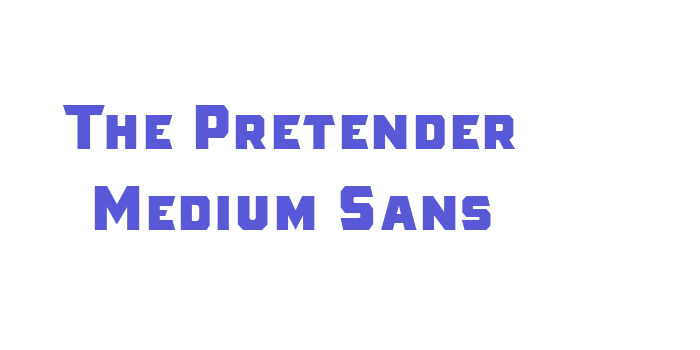 The Pretender Medium Sans Font Download