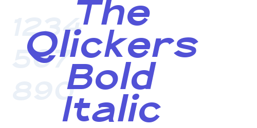 The Qlickers Bold Italic