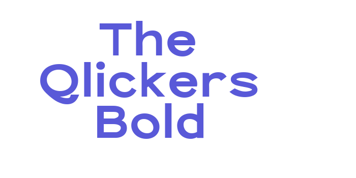 The Qlickers Bold Font Download