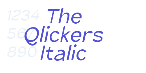 The Qlickers Italic
