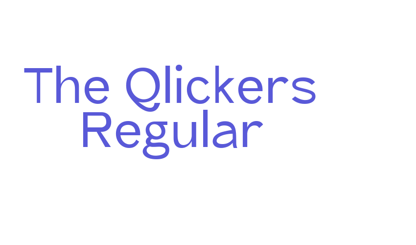 The Qlickers Regular Font