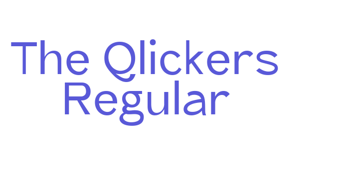 The Qlickers Regular Font Download