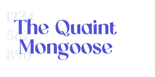 The Quaint Mongoose-font-download