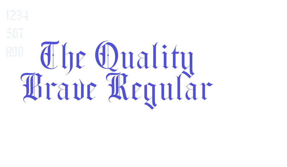 The Quality Brave Regular-font-download