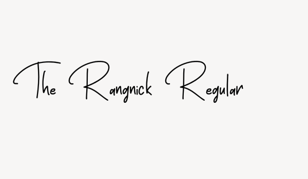 The Rangnick Regular Font