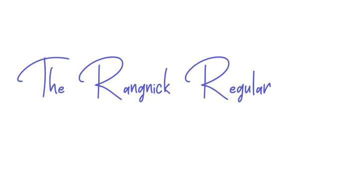 The Rangnick Regular Font Download